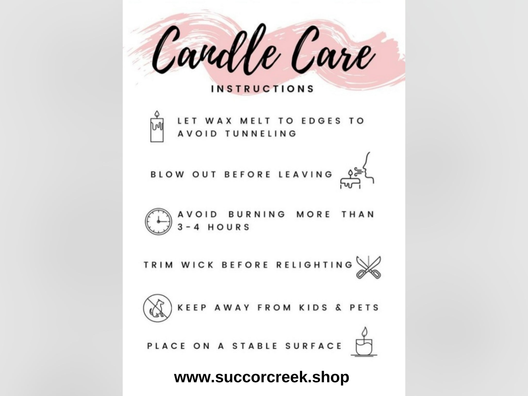 How To (properly) Care For Your Candle: Tips Tricks & Problem Solving