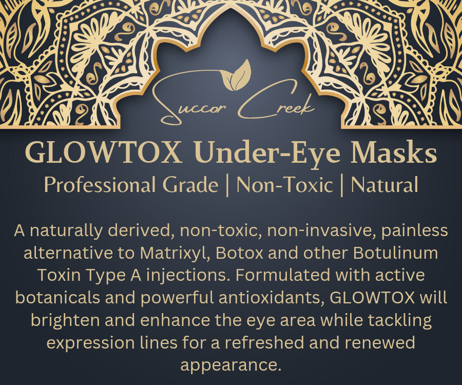 GLOWTOX Under-Eye Masks™ Placenta Stem Cell, Non-Toxic Professional Grade, pack of 5