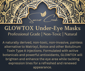 GLOWTOX Under-Eye Masks™ Placenta Stem Cell, Non-Toxic Professional Grade, pack of 5