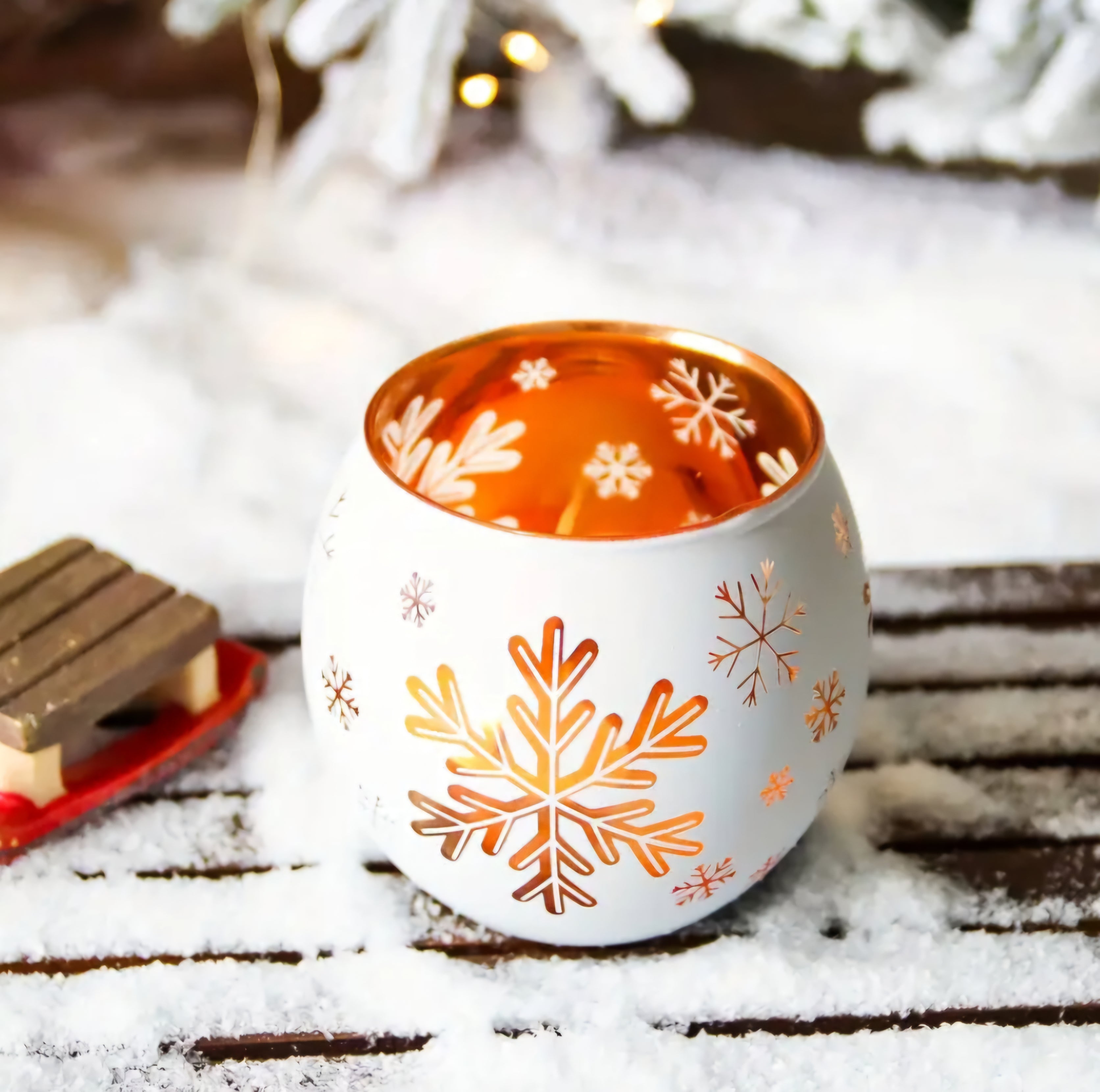 Let it Snowflake Tealight Vessel