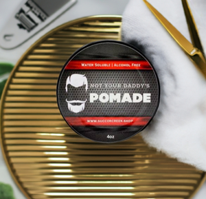 Water Soluble Pomade: Fragrance Free, Non-Greasy, No-Build Up, Paraben-Soy-Sulfate-Gluten & Alcohol Free 4oz
