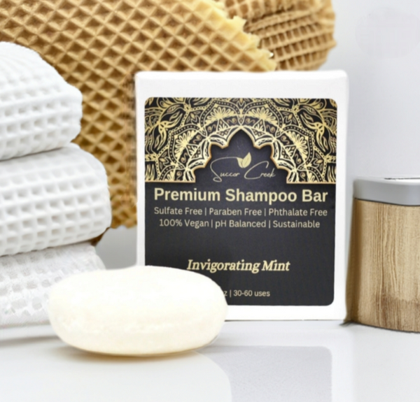 Invigorating Mint Shampoo Bars™ Natural Organic Non-Toxic Vegan Sulfate-Free
