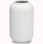 Load image into Gallery viewer, Elegant White Cylinder Vase
