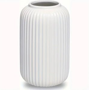 Elegant White Cylinder Vase