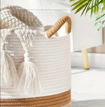 Load image into Gallery viewer, Woven Roped Cotton Basket
