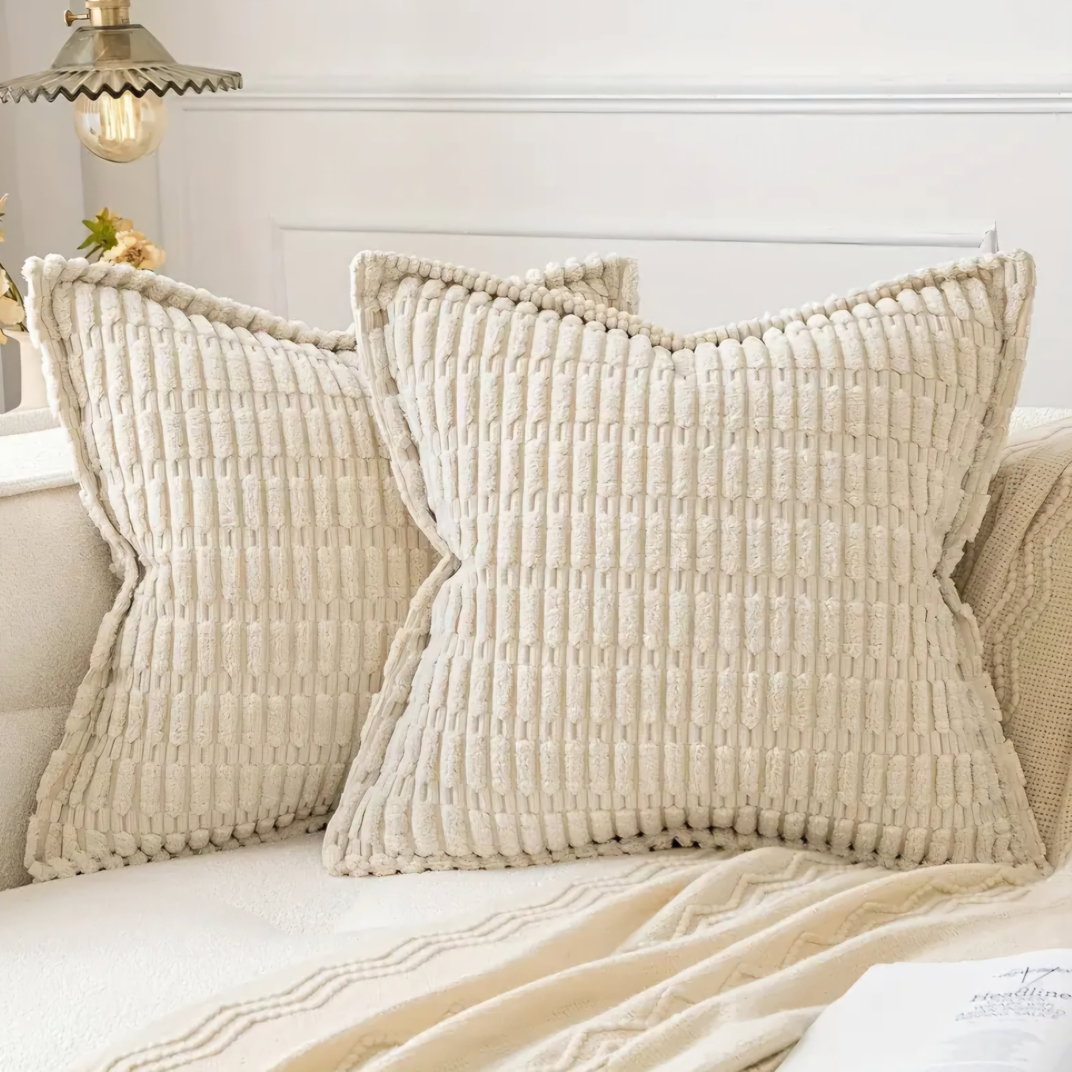 Ultra Soft Throw Pillow, Cream