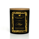 Load image into Gallery viewer, Now bigger! Black &amp; Gold Signature Coconut Wax Candle Collection, Proven Non-Toxic Organic and Vegan

