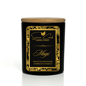 Now bigger! Black & Gold Signature Coconut Wax Candle Collection, Proven Non-Toxic Organic and Vegan