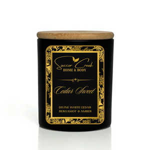 Now bigger! Black & Gold Signature Coconut Wax Candle Collection, Proven Non-Toxic Organic and Vegan